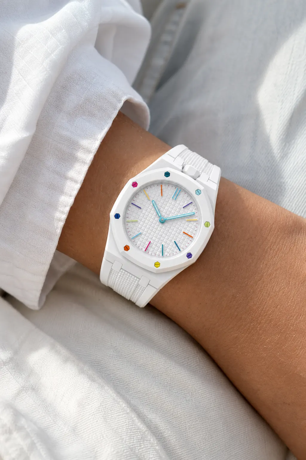 White / Rainbow concept render