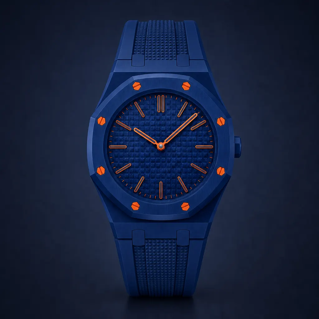 Navy / Orange variant render